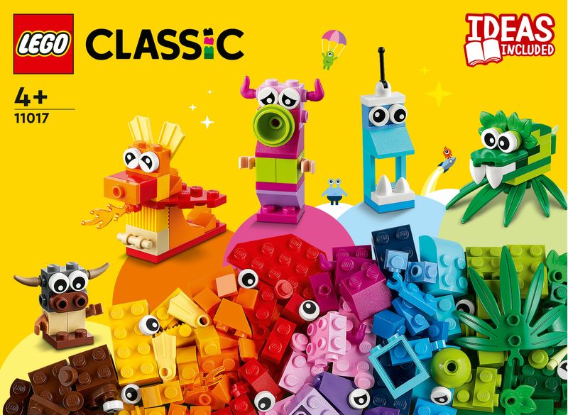 LEGO-Classic-11017-Mostri-Creativi-Giochi-Educativi-per-Bambini-di-4--Anni-Giocattolo-con-Mattoncini-da-Costruzione