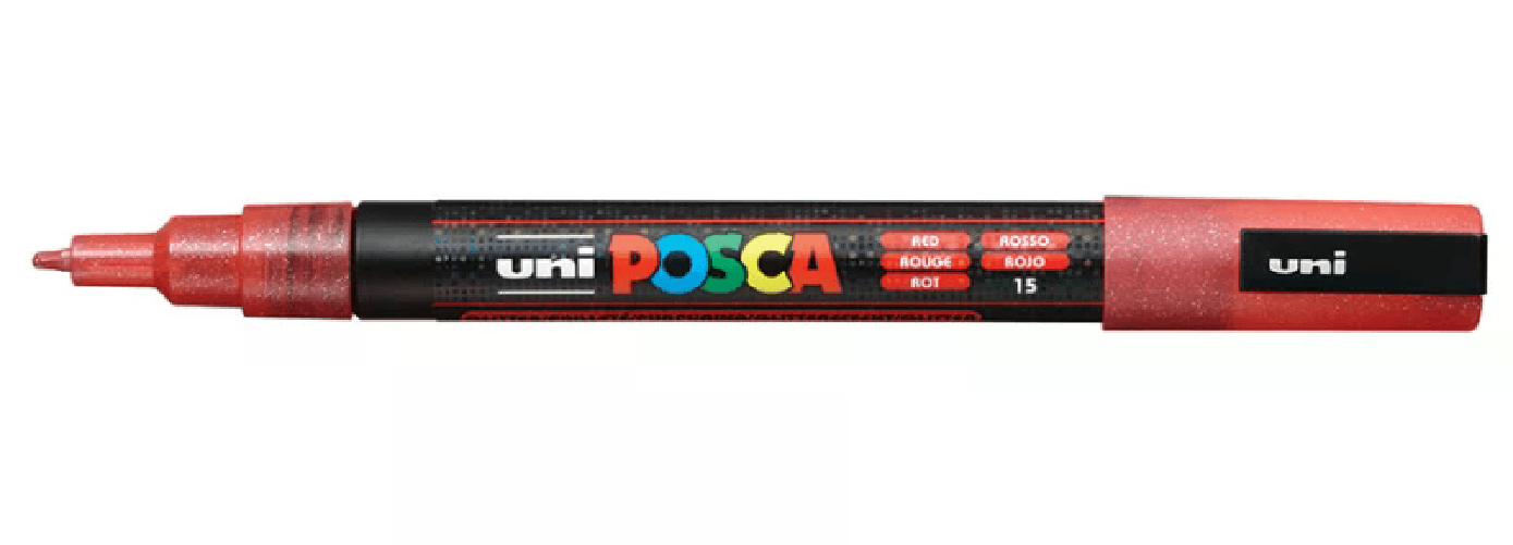 POSCA PC-3M Rosso scintillante