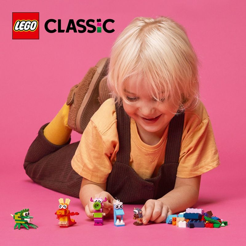 LEGO-Classic-11017-Mostri-Creativi-Giochi-Educativi-per-Bambini-di-4--Anni-Giocattolo-con-Mattoncini-da-Costruzione