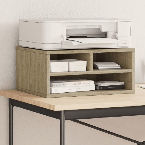 VidaXL Supporto Stampante Rovere Sonoma 49x40x22,5cm Legno Multistrato