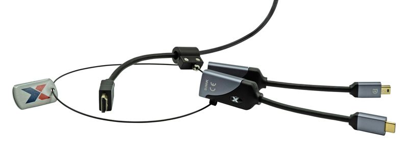 ProXtend-PX-AR21-cavo-e-adattatore-video-HDMI-tipo-A--Standard--Mini-DisplayPort---USB-Type-C-Nero-Grigio