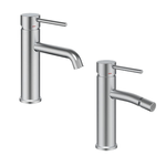 M RUBINETTERIA  Coppia miscelatori monocomando lavabo bidet bagno serie jazz quickinstall *** finitura