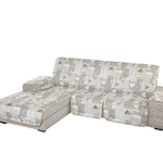BIANCHERIAWEB Copridivano Con Penisola Trapuntato Modello Kino Colore Beige