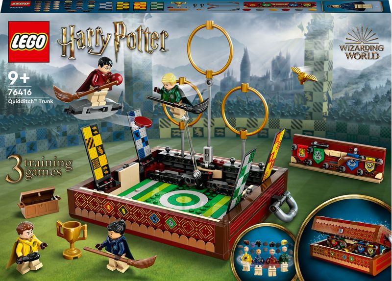 LEGO-Harry-Potter-76416-Baule-del-Quidditch-Gioca-a-3-Diverse-Sfide-Fino-a-Due-Giocatori-con-Minifigure-di-Draco-Malfoy