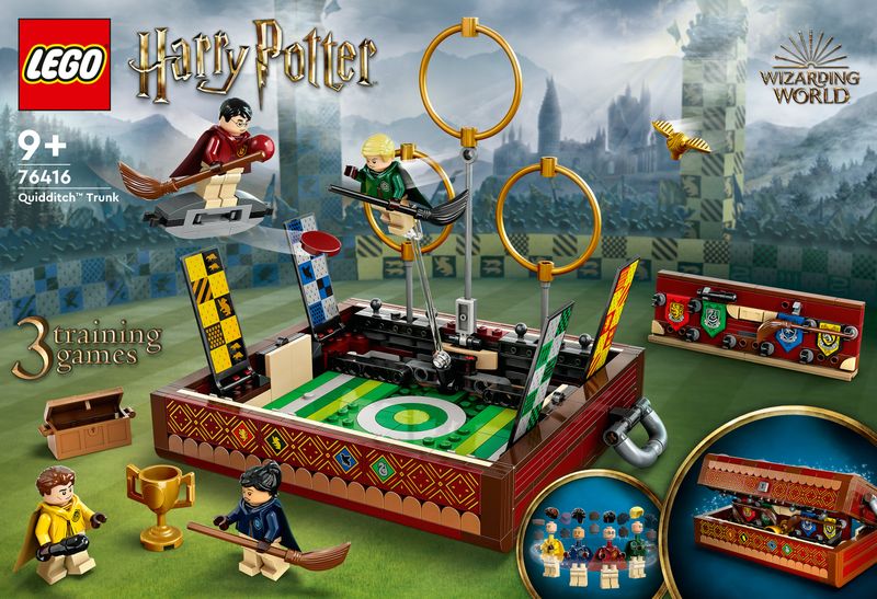 LEGO-Harry-Potter-76416-Baule-del-Quidditch-Gioca-a-3-Diverse-Sfide-Fino-a-Due-Giocatori-con-Minifigure-di-Draco-Malfoy