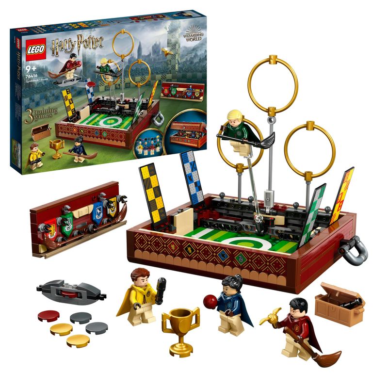 LEGO-Harry-Potter-76416-Baule-del-Quidditch-Gioca-a-3-Diverse-Sfide-Fino-a-Due-Giocatori-con-Minifigure-di-Draco-Malfoy