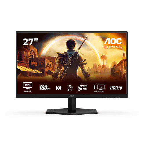 Aoc g4 q27g42xne monitor pc 68,6 cm (27") 2560 x 1440 pixel quad hd led nero, rosso