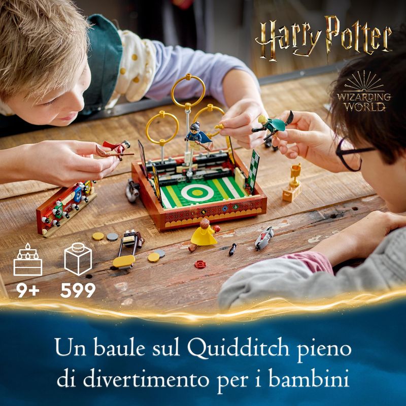 LEGO-Harry-Potter-76416-Baule-del-Quidditch-Gioca-a-3-Diverse-Sfide-Fino-a-Due-Giocatori-con-Minifigure-di-Draco-Malfoy