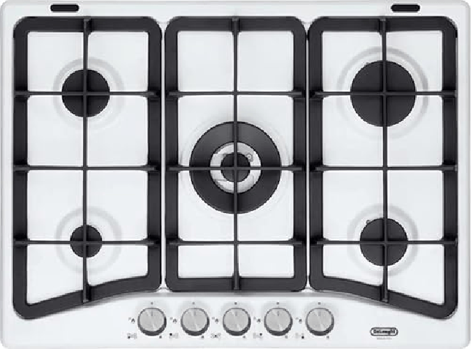 De’Longhi BF 57 PRO piano cottura Bianco Da incasso 70 cm Gas 5 Fornello(i)