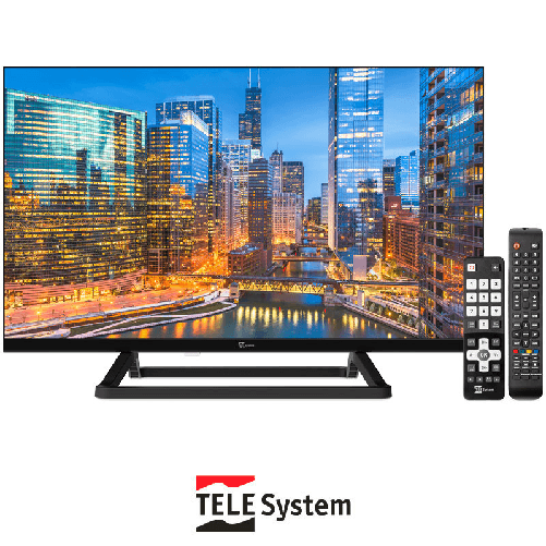Telesystem 28000273 Tv Led 24'' Hd Hotel Mode 2 Telecomandi Base Centrale