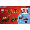 LEGO-NINJAGO-71789-Battaglia-su-Auto-e-Moto-di-Kai-e-Ras-Veicoli-Giocattolo-con-2-Minifigure-Giochi-Ninja-per-Bambini-4--Anni