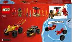 LEGO-NINJAGO-71789-Battaglia-su-Auto-e-Moto-di-Kai-e-Ras-Veicoli-Giocattolo-con-2-Minifigure-Giochi-Ninja-per-Bambini-4--Anni