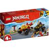 LEGO-NINJAGO-71789-Battaglia-su-Auto-e-Moto-di-Kai-e-Ras-Veicoli-Giocattolo-con-2-Minifigure-Giochi-Ninja-per-Bambini-4--Anni