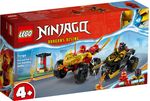 LEGO-NINJAGO-71789-Battaglia-su-Auto-e-Moto-di-Kai-e-Ras-Veicoli-Giocattolo-con-2-Minifigure-Giochi-Ninja-per-Bambini-4--Anni