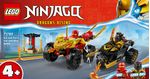 LEGO-NINJAGO-71789-Battaglia-su-Auto-e-Moto-di-Kai-e-Ras-Veicoli-Giocattolo-con-2-Minifigure-Giochi-Ninja-per-Bambini-4--Anni