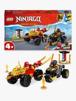 LEGO-NINJAGO-71789-Battaglia-su-Auto-e-Moto-di-Kai-e-Ras-Veicoli-Giocattolo-con-2-Minifigure-Giochi-Ninja-per-Bambini-4--Anni