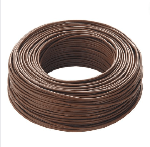 ICEL CAVI Cavo elettrico cordina unifilare fs17 sezione 2,5mmq marrone 100 metri