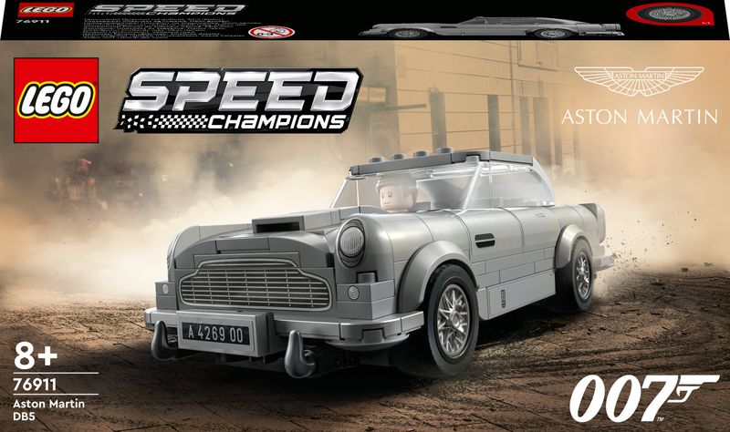 LEGO-Speed-Champions-76911-007-Aston-Martin-DB5-Modellino-Auto-Giocattolo-con-Minifigure-James-Bond-del-Film-No-Time-To-Die