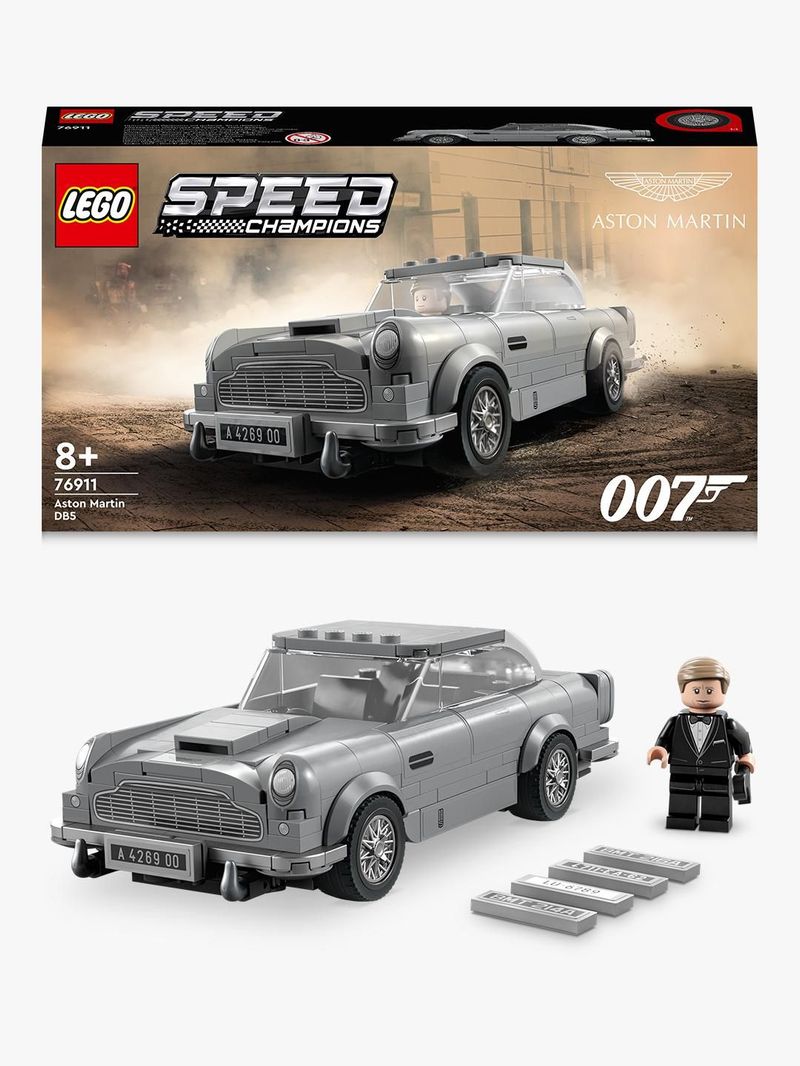 LEGO-Speed-Champions-76911-007-Aston-Martin-DB5-Modellino-Auto-Giocattolo-con-Minifigure-James-Bond-del-Film-No-Time-To-Die