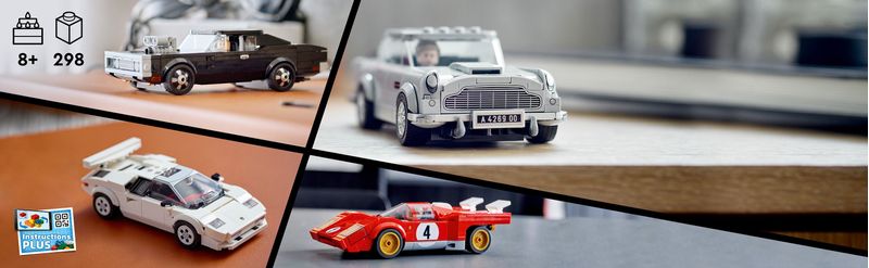 LEGO-Speed-Champions-76911-007-Aston-Martin-DB5-Modellino-Auto-Giocattolo-con-Minifigure-James-Bond-del-Film-No-Time-To-Die