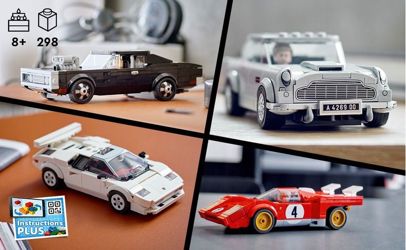 LEGO-Speed-Champions-76911-007-Aston-Martin-DB5-Modellino-Auto-Giocattolo-con-Minifigure-James-Bond-del-Film-No-Time-To-Die