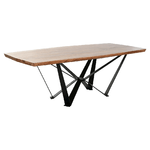 Home ESPRIT Tavolo da Pranzo Home ESPRIT Metallo Legno di acacia 220 x 100 x 76 cm