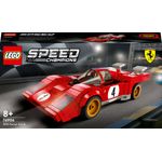 LEGO Speed Champions 76906 1970 Ferrari 512 M, Macchina Giocattolo da Corsa, Auto Sportiva Rossa