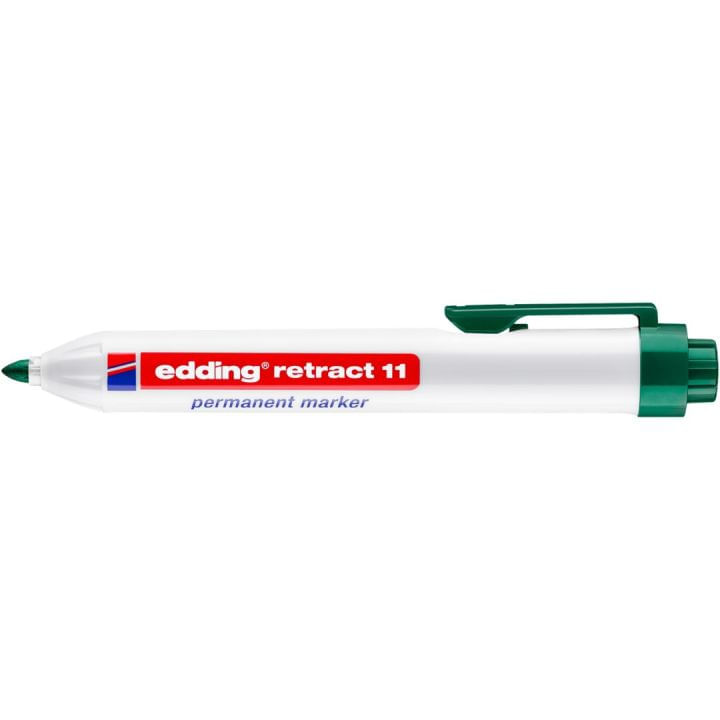 Edding-Retract-11-Marker-retrattile-permanente---punta-rotonda---corsa-tra-15-e-3-mm---ricaricabile---asciugatura-rapid