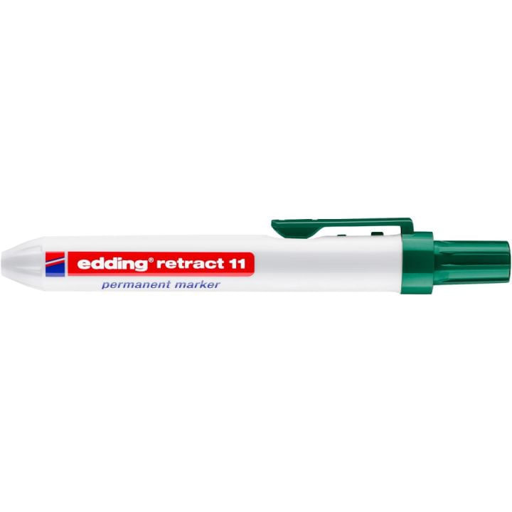 Edding-Retract-11-Marker-retrattile-permanente---punta-rotonda---corsa-tra-15-e-3-mm---ricaricabile---asciugatura-rapid