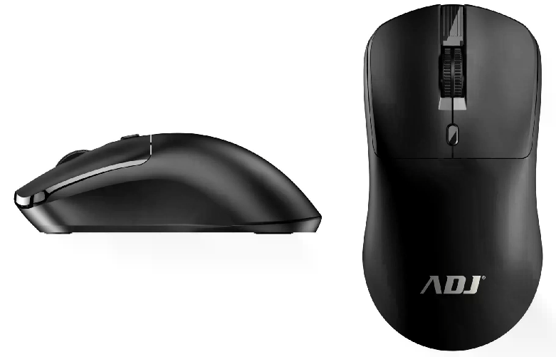 ADJ Mouse Wirless Ricaricabile Type C 1600 Dpi 3 Tasti Plug&amp;Play Bk Adj