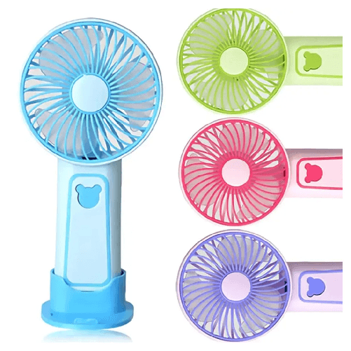 TrAdE Shop Traesio  Ventilatore Portatile Con Supporto Telefono Cellulare A Batteria Ricaricabile Tx-265 -