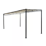 Garden Gazebo Pergola 3x2,5 m Struttura Acciaio Telo Ecrù