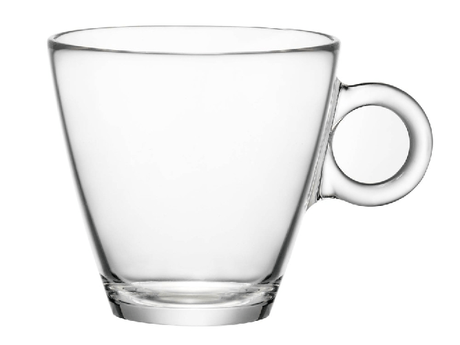 Bormioli Rocco 12 tazzine da caffè in vetro senza piatto modello Easybar di cl 23