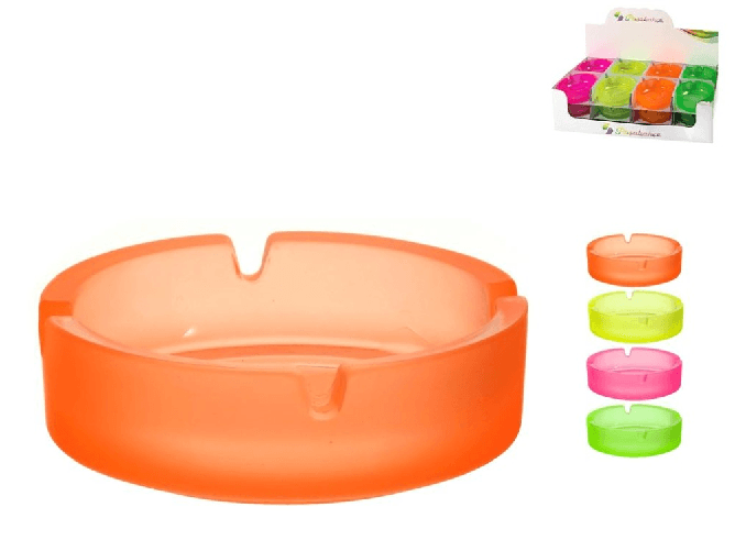 Pasabahce 24x Posaceneri Pasabahce in Vetro Colori Neon Assortiti (COLORI MISTI)
