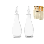 Borgonovo Set Olio-aceto In Vetro Indro Tappo plastica Borgonovo