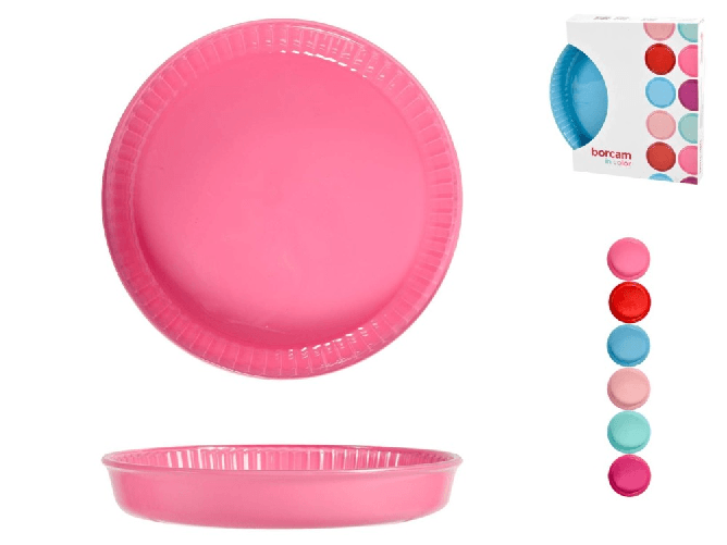 Pasabahce 6x Tortiere In Vetro Colori Assortiti Marca Pasabahce Modello Borcam 32 cm (COLORI MISTI)