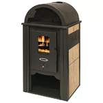 VIGOR-BLINKY Vigor Blinky Stufa Acciaio Ginevra Fianchi Ceramica Avorio