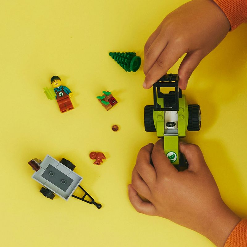 LEGO-60390-City-Trattore-del-Parco-con-Rimorchio-Giocattolo-Giochi-per-Bambini-dai-5-Anni-in-su-con-Minifigure