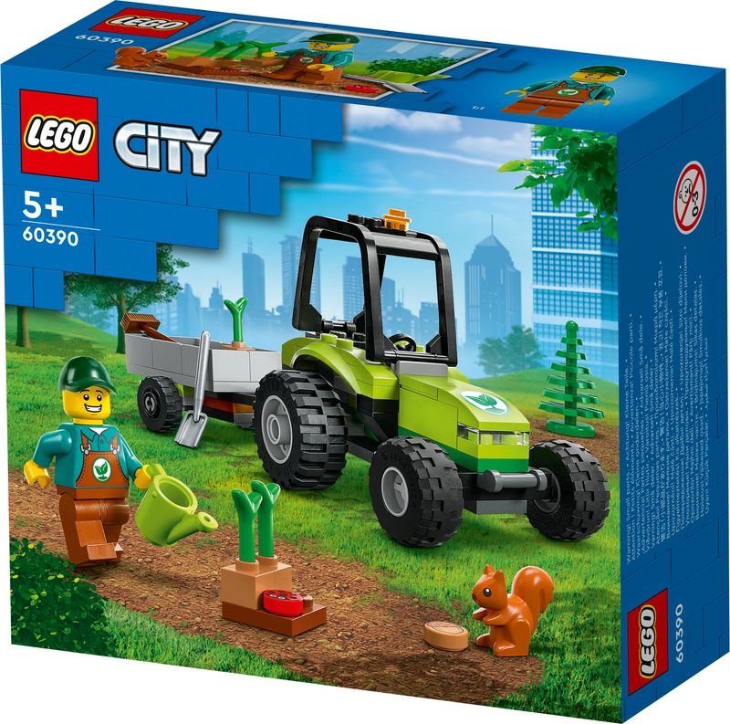 LEGO-60390-City-Trattore-del-Parco-con-Rimorchio-Giocattolo-Giochi-per-Bambini-dai-5-Anni-in-su-con-Minifigure