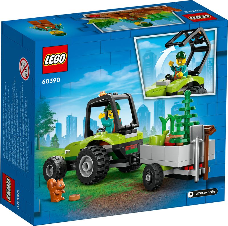 LEGO-60390-City-Trattore-del-Parco-con-Rimorchio-Giocattolo-Giochi-per-Bambini-dai-5-Anni-in-su-con-Minifigure