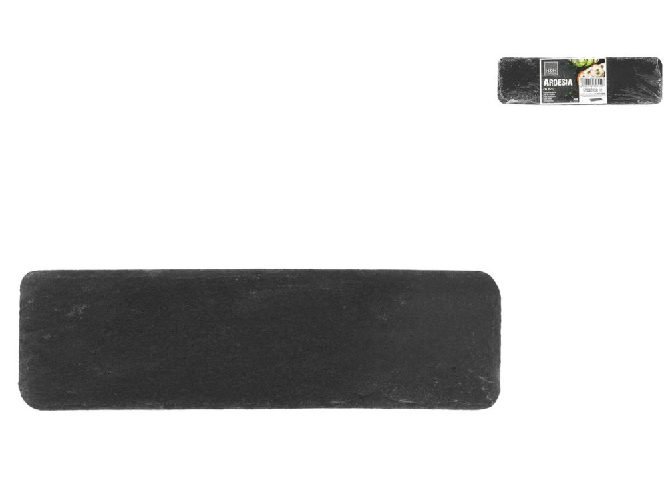 H&h 6 Piatti Ardesia Rettangolare Cm25x7xh0,5 H&amp;H
