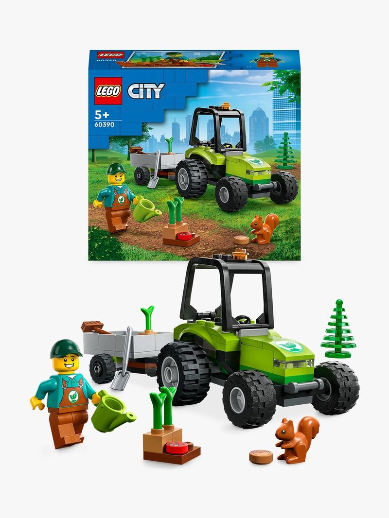 LEGO-60390-City-Trattore-del-Parco-con-Rimorchio-Giocattolo-Giochi-per-Bambini-dai-5-Anni-in-su-con-Minifigure