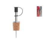 Home 6x Home Set 2 Tappi Dosatori, Sughero E Inox Soave