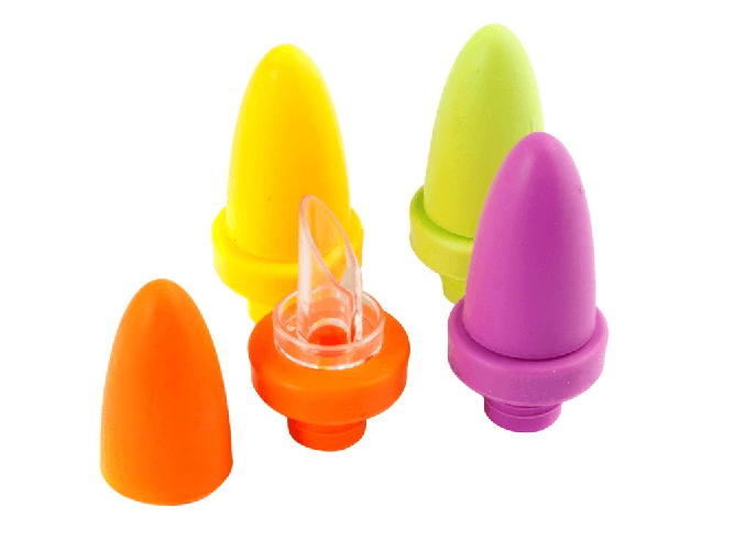 Home 4x Tappo Stopper Silicone Colore assortito Home (COLORI MISTI)