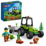 LEGO-60390-City-Trattore-del-Parco-con-Rimorchio-Giocattolo-Giochi-per-Bambini-dai-5-Anni-in-su-con-Minifigure
