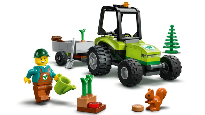 LEGO-60390-City-Trattore-del-Parco-con-Rimorchio-Giocattolo-Giochi-per-Bambini-dai-5-Anni-in-su-con-Minifigure