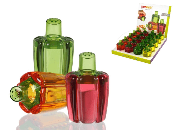 Crazystock Selected 20x Spargisale/pepe Polistirene Peperon Colore Assortito Crazystock Selection