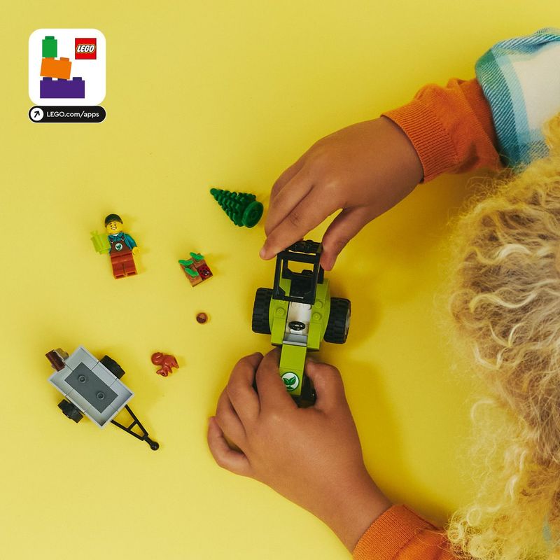 LEGO-60390-City-Trattore-del-Parco-con-Rimorchio-Giocattolo-Giochi-per-Bambini-dai-5-Anni-in-su-con-Minifigure