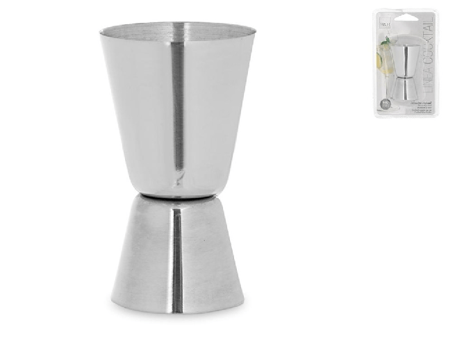 H&h 3x Misurini Jigger Cocktail In Acciaio Inox 18/10 H&amp;H