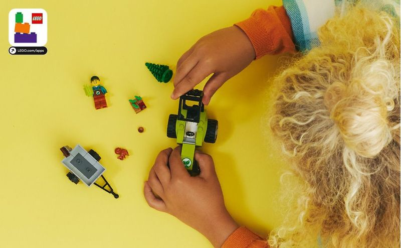 LEGO-60390-City-Trattore-del-Parco-con-Rimorchio-Giocattolo-Giochi-per-Bambini-dai-5-Anni-in-su-con-Minifigure